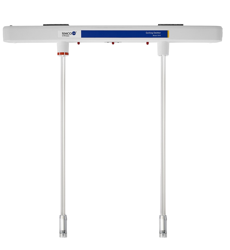 Emisor de techo Simco-Ion Model 5515 del sistema digital de ionización de cuarto