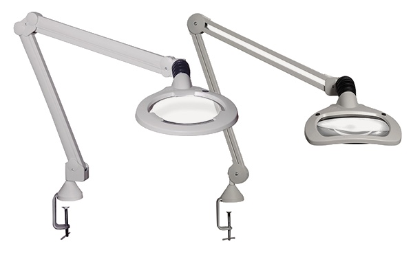 Lupas de mesa Vision LUXO con brazo articulado